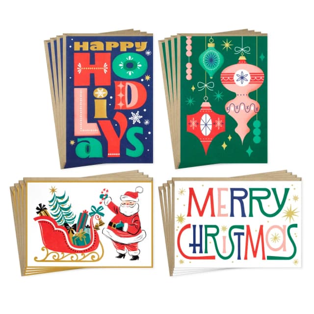 Very Merry Vintage Cards Assortment Bundle